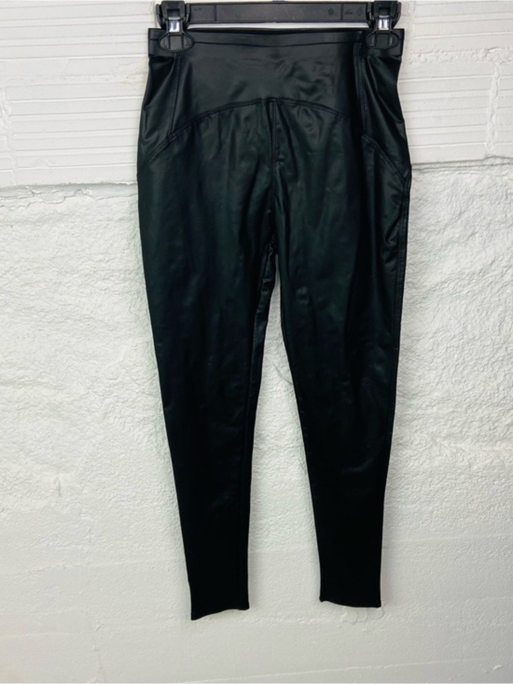 Black Faux Leather skinny Leggings size large